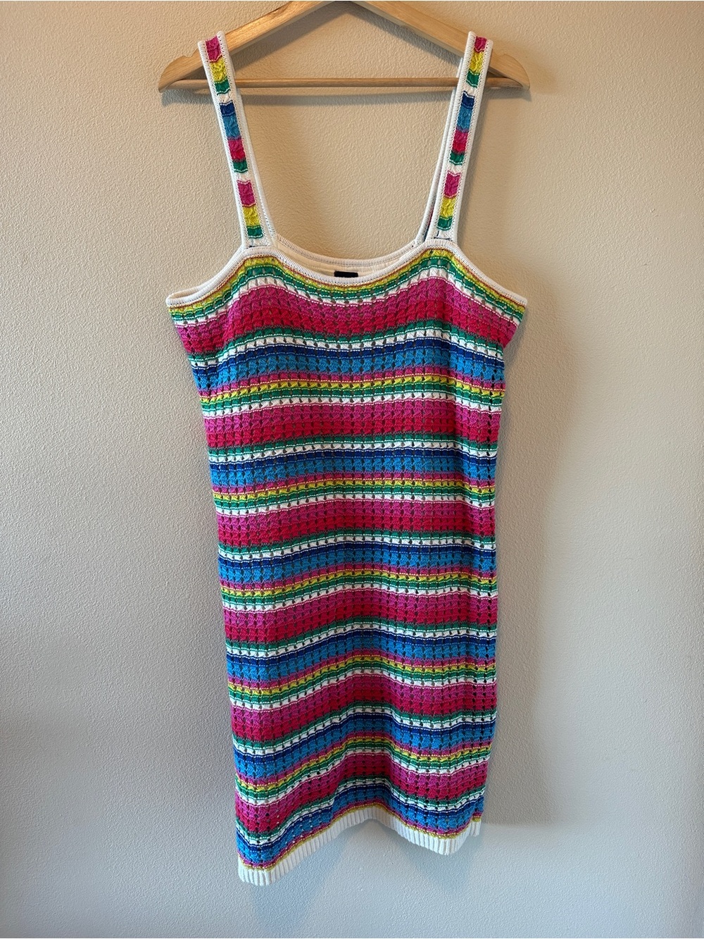 GAP Multicolor Crochet Stripe Dress
